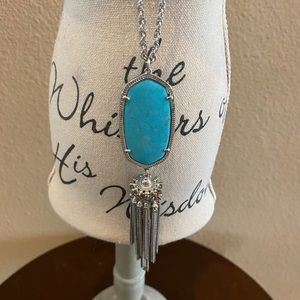 Kendra Scott Necklace one big teal gem